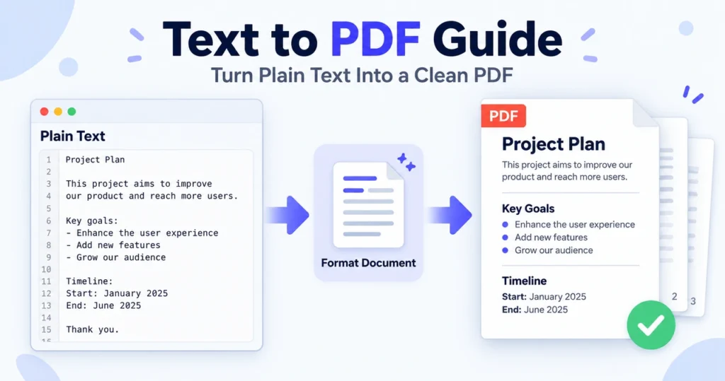 text to pdf guide