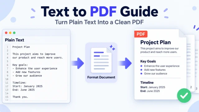 text to pdf guide